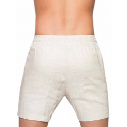 2Eros Breezy Classic Linen Shorts Beige (T9197)