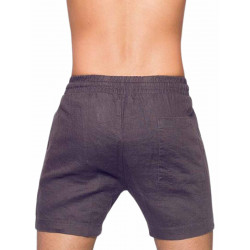 2Eros Breezy Classic Linen Shorts Dark Gray (T9196)