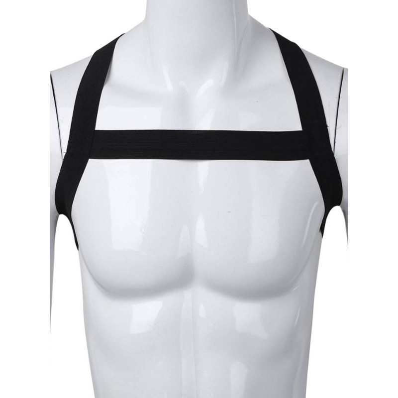 Rude Rider Elastic X-Shoulder Back Harness Black (T7983)