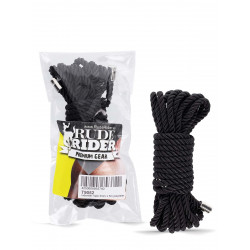 Rude Rider Rope 5mm x 5m Polyester Black (T9052)