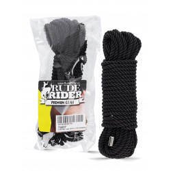 RudeRider Rope 5mm x 10m Polyester Black (T9057)