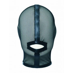 RudeRider Fishnet Hood with String Fastener Black (T9040)