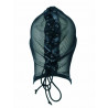 Rude Rider Fishnet Hood with String Fastener Black (T9040)