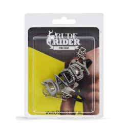 Rude Rider Daddy Nipple Clamps Metal/PVC (T9045)