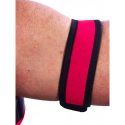 RudeRider Neoprene Puppy 2 Biceps Straps Red (T7259)