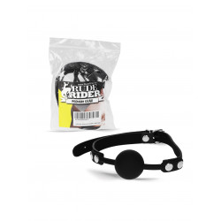 Rude Rider Silicone Ball Gag Black (T9071)