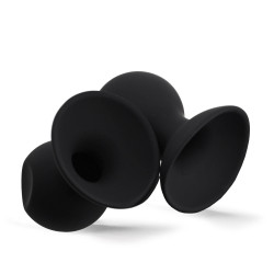 RudeRider Nipple-Sucker Medium 2-Set Black (T9192)