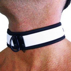 RudeRider Neoprene Puppy Collar White (T7268)