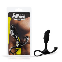 Rude Rider Lion Head Large Prostate Massager Silicone Black (T9207)