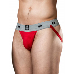 MM The Original Jockstrap Underwear Scarlet/Grey 2 inch (T6223)