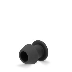 Rude Rider Hollow Anal Plug Small Black (T9223)