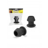 Rude Rider Hollow Anal Plug Small Black (T9223)