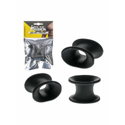 RudeRider Liquid Silicone Ball Stretcher Black (T9734)
