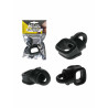 RudeRider Liquid Silicone Cock & Ball Splitter Black (T9735)