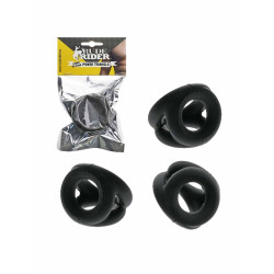 RudeRider Liquid Silicone Power Triangle Black (T9736)