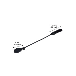 Rude Rider Inflatable Dildo Rubber Black (T7727)