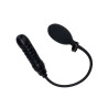 Rude Rider Inflatable Dildo Rubber Black (T7727)