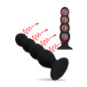 Rude Rider Sparkling Anal Plug Large Black (T9222)