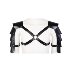Shoulder Protector Harness Leatherette Black Adjustable (T9080)