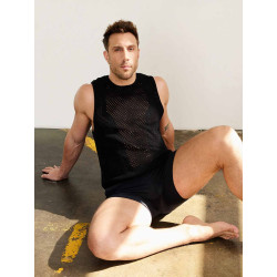 2eros Amalfi Singlet Tank Top Black (T9973)