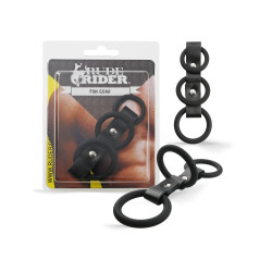 RudeRider 3-Cockring-Strap Silicone (T9957)