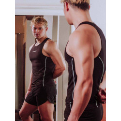 Supawear Speed Singlet Tank Top Black (T11666)