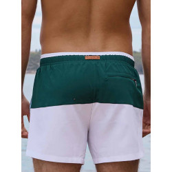 2eros S70 Colour-Blocked Byron Shorts Calypso White/Green (T11668)