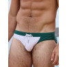 2eros V10 Colour-Blocked Swim Brief Calypso White/Green (T11670)
