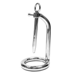 Rouge Stainless Steel Chastity Cage and Urethral Probe (45mm) (T11327)