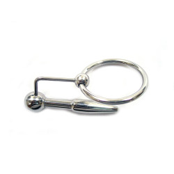 Rouge Stainless Steel Urethral Probe & Cock Ring (T11481)