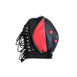 Rouge Leather Fly Trap Mask Black/Red (T11361)