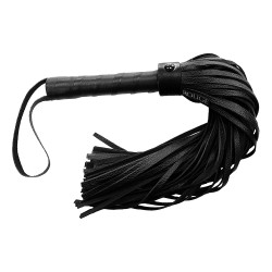 Rouge Leather Flogger Black with Black Accessories (T11404)