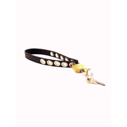 Rouge Leather Cock Strap Padlockable Black (T11437)