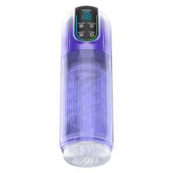 Rude Rider Sucking And Rotating Men Masturbation Toy USB Rechargeable Blue (T9978)