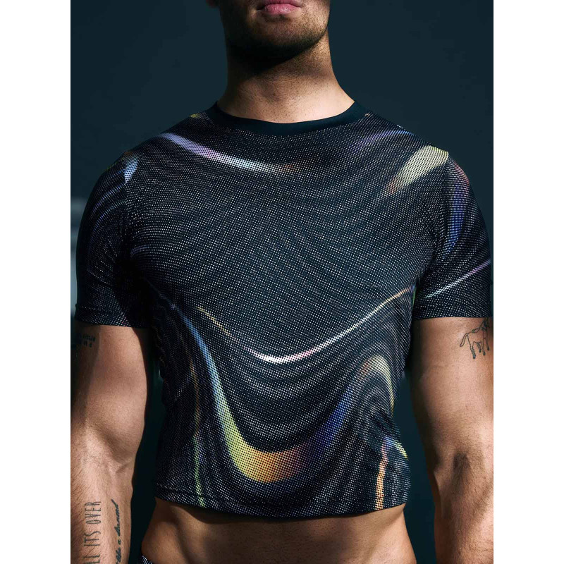 Supawear Printed Pride Crop T-Shirt Rainbow (T11221)
