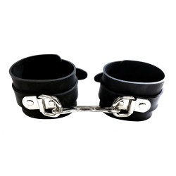Rouge Rubber Ankle Cuffs Black (T11449)