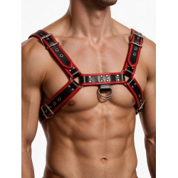 Rouge Leather O.T.H Front Harness Black/Red (T11376)