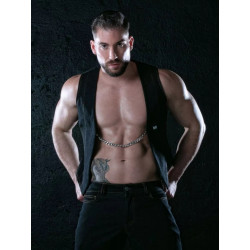 ToF Paris Urban Jean Chain Vest Black (T12062)