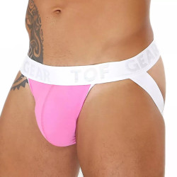 TOF Paris Alpha Jock Strap Underwear Pink/White (T11526)