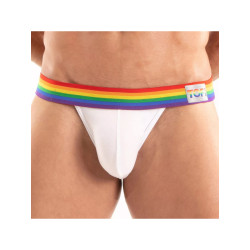 ToF Paris Pride Jockstrap Underwear White (T12227)