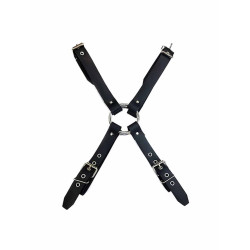 Rouge Vegan Rubber Chest Harness Black (T11337)