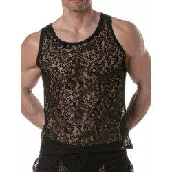 ToF Paris Lace Tank Top Black (T11924)