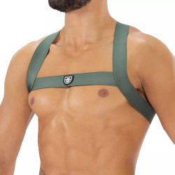 ToF Paris Fetish Elastic Harness Khaki (T11958)