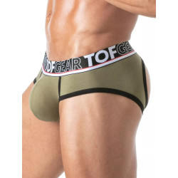 ToF Paris Champion Backless Brief Underwear Khaki (T12005)