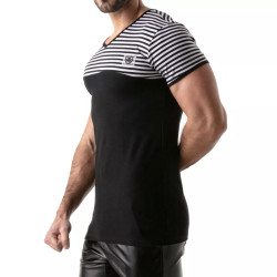 TOF Paris Stripes T-Shirt Black (T11539)