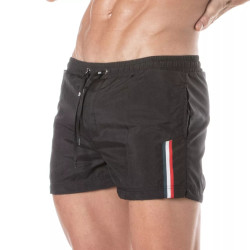 ToF Paris Mid-Thigh Swim Shorts Black (T11708)