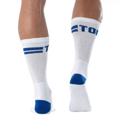 ToF Paris Sport Socks White/Royal Blue (T11903)