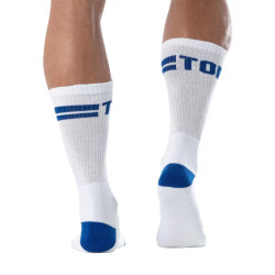 ToF Paris Sport Socks White/Royal Blue (T11903)