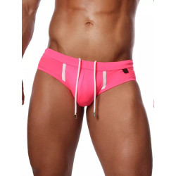 ToF Paris Happy Swim Briefs Neon Pink (T11974)
