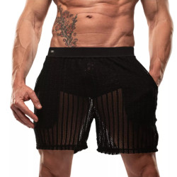 ToF Paris Sheer Mykonos Long Shorts Black (T11762)